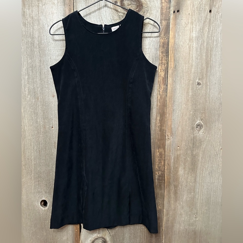 Talbots Velvet Sleeveless Tank Mini Dress in Black Size 0 Women’s